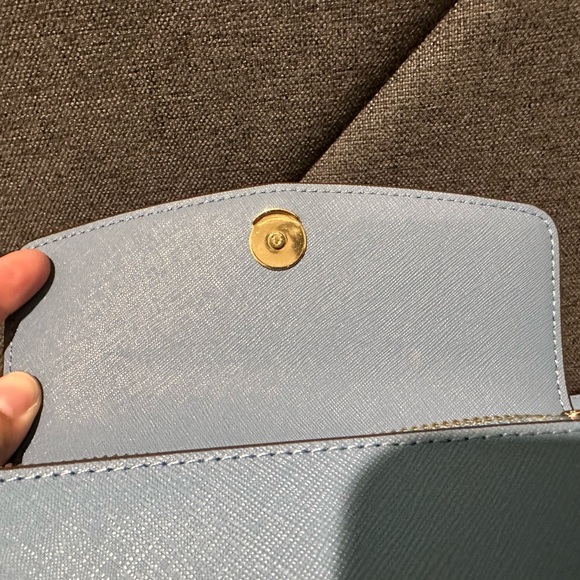 Tory Burch Emerson Mini Top Handle Bag in Blue Yonder - Picture 5 of 11